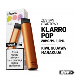 KLARRO POP STARTER KIT ORANGE KIWI GUAWA & MARAKUJA